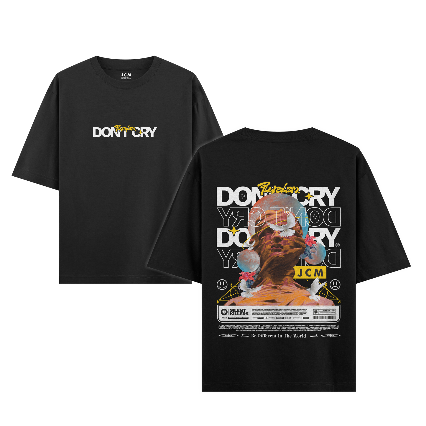ππππ πππ - Dual Print Oversized T-shirt