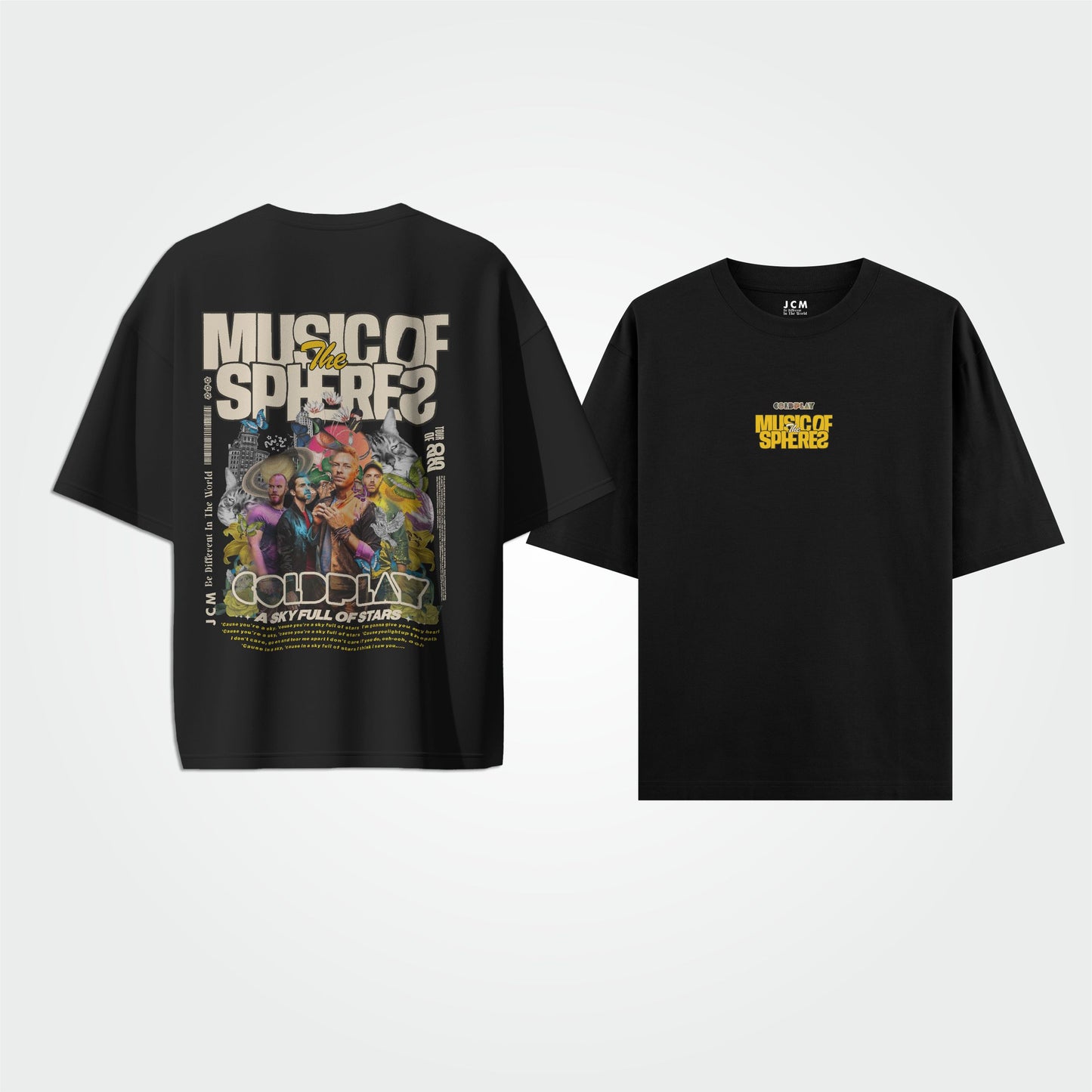 COLDPLAY - Dual Print Oversized T-shirt