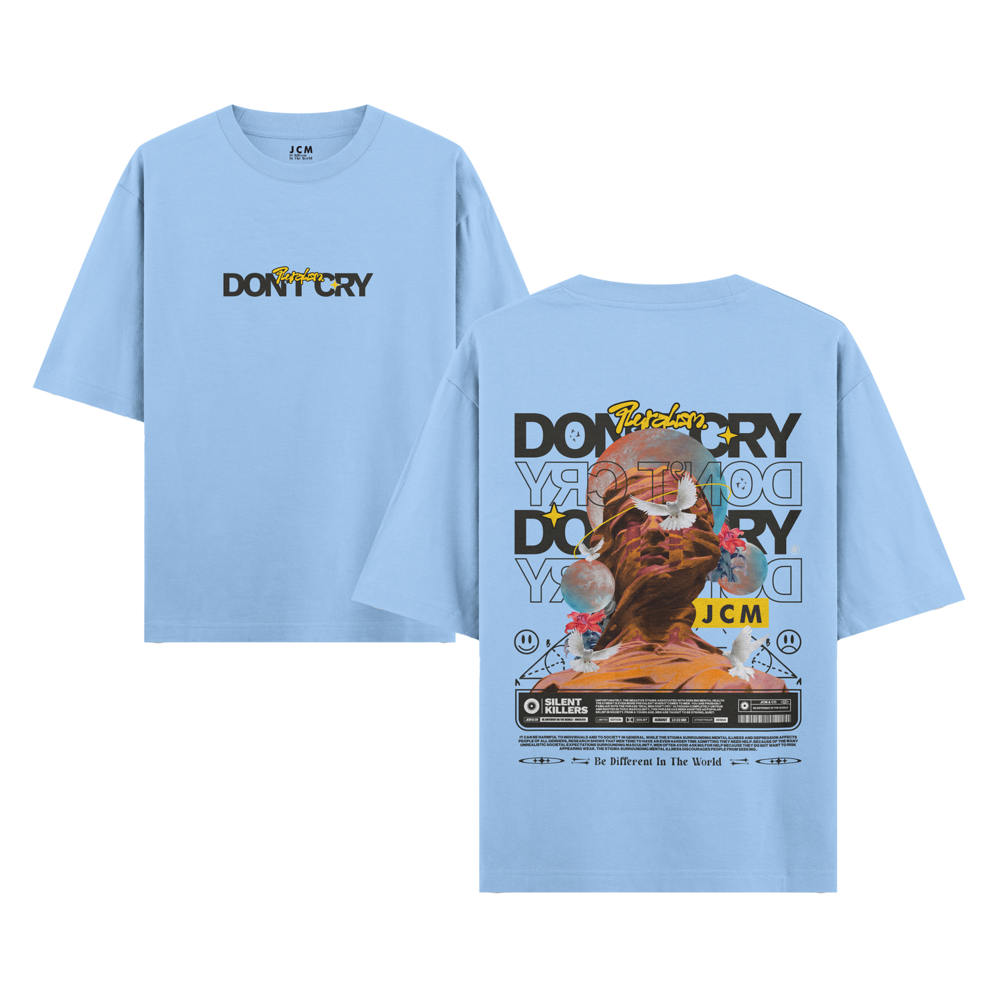ππππ πππ - Dual Print Oversized T-shirt