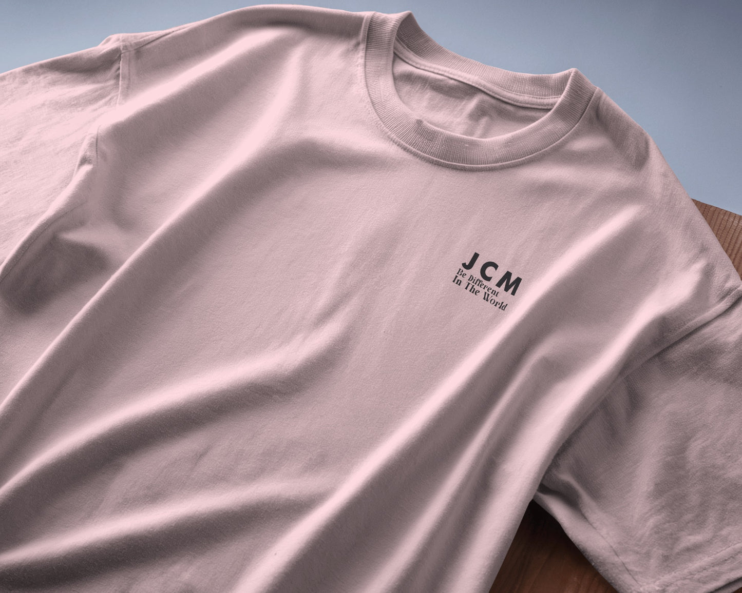 JCM SOLIDS Light Pink Regular T-shirt
