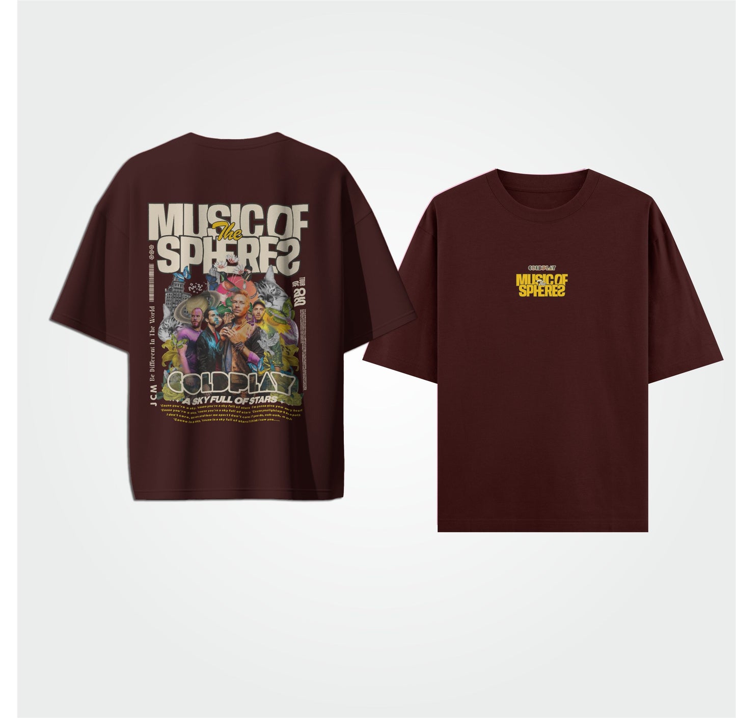 COLDPLAY - Dual Print Oversized T-shirt