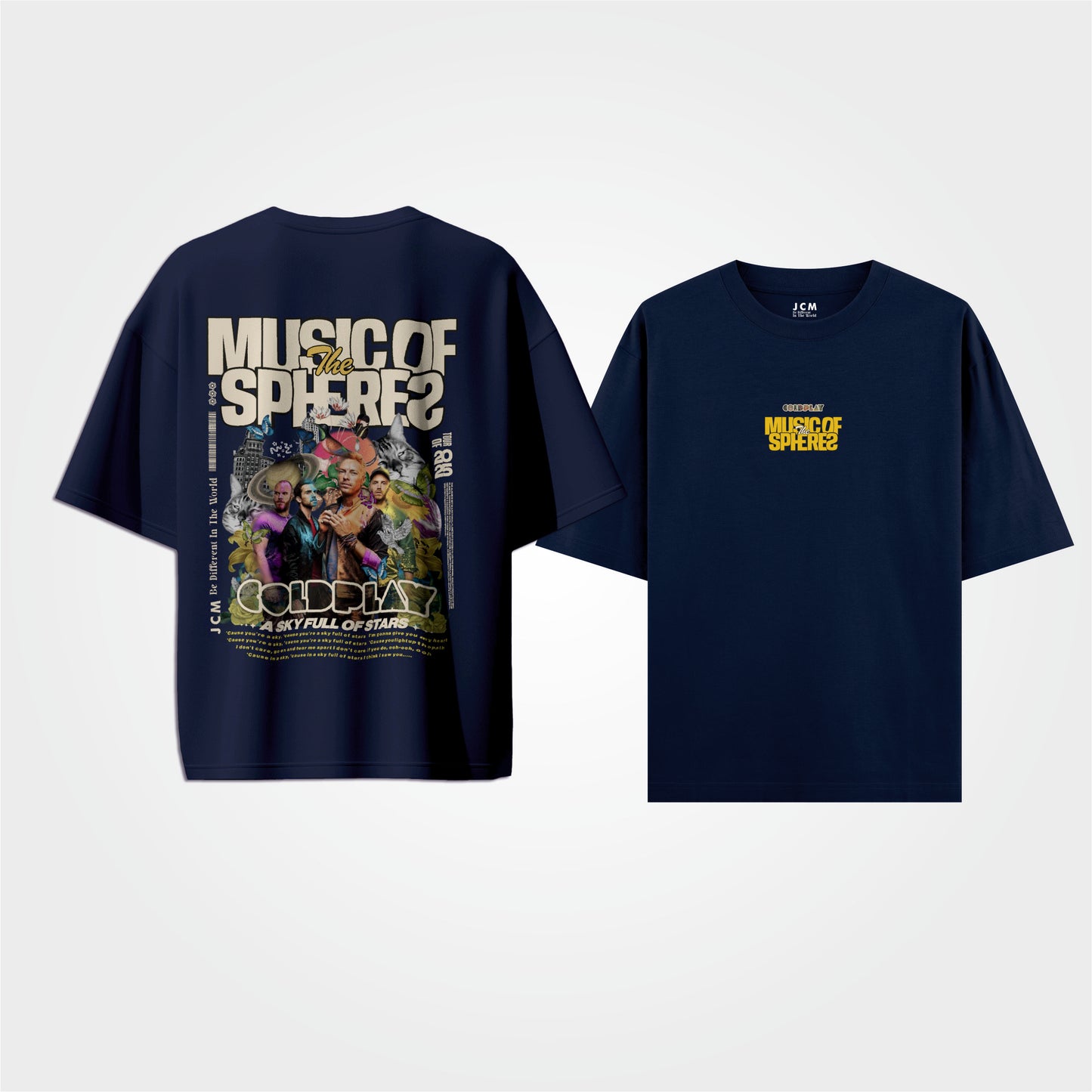 COLDPLAY - Dual Print Oversized T-shirt