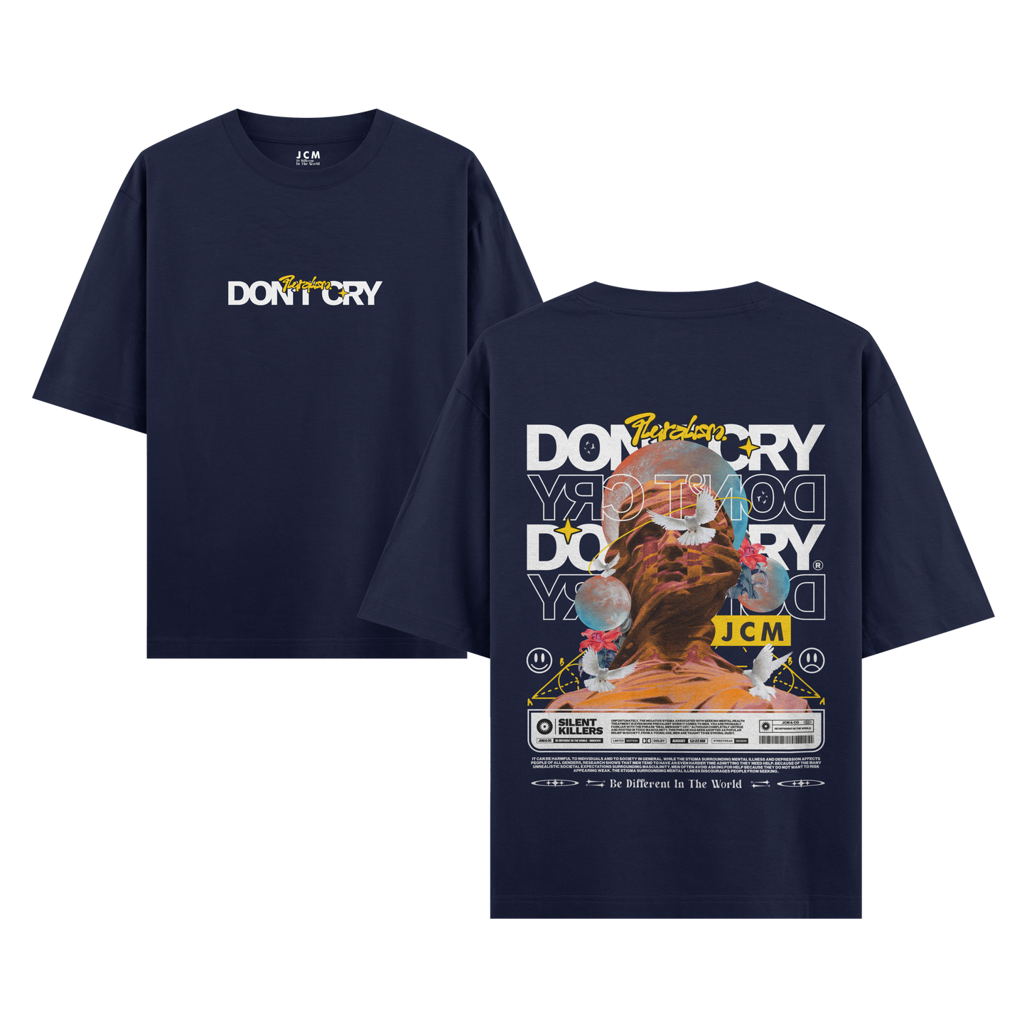 ππππ πππ - Dual Print Oversized T-shirt