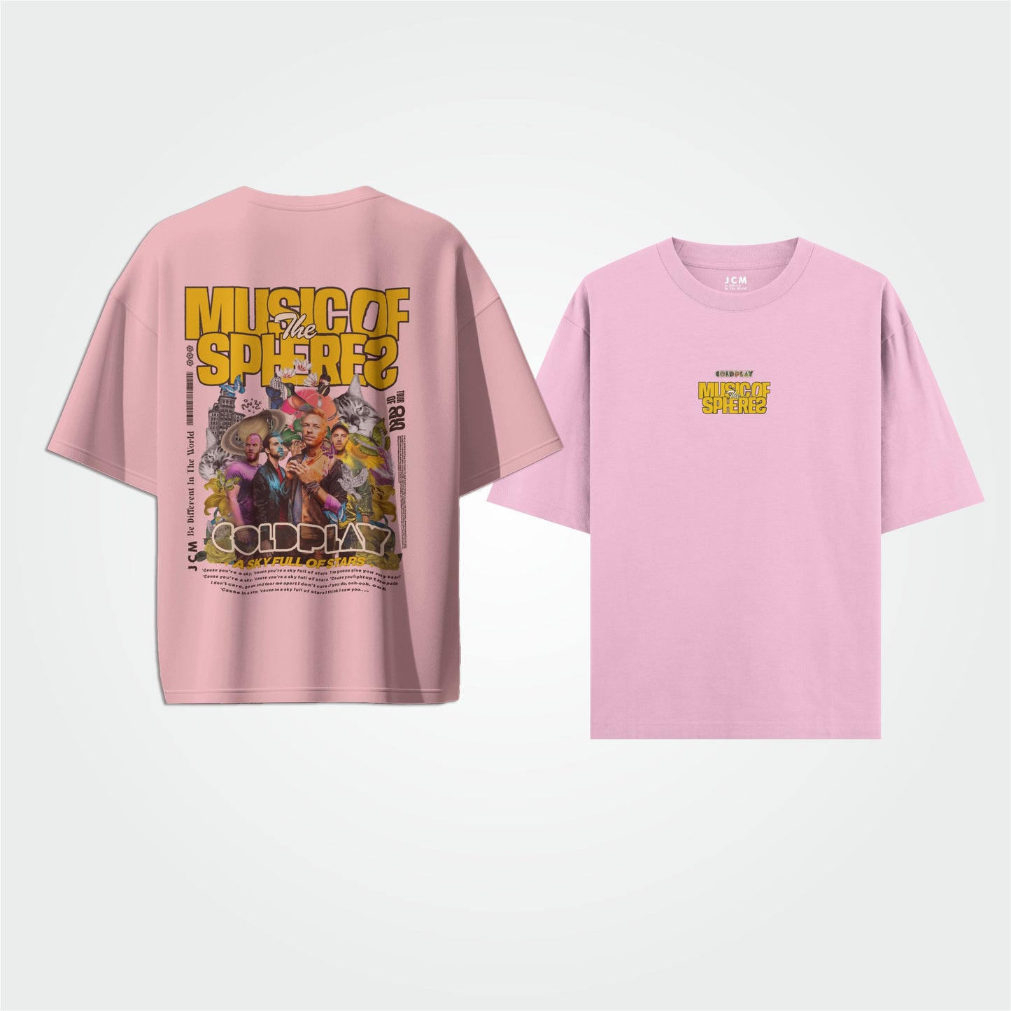 COLDPLAY - Dual Print Oversized T-shirt