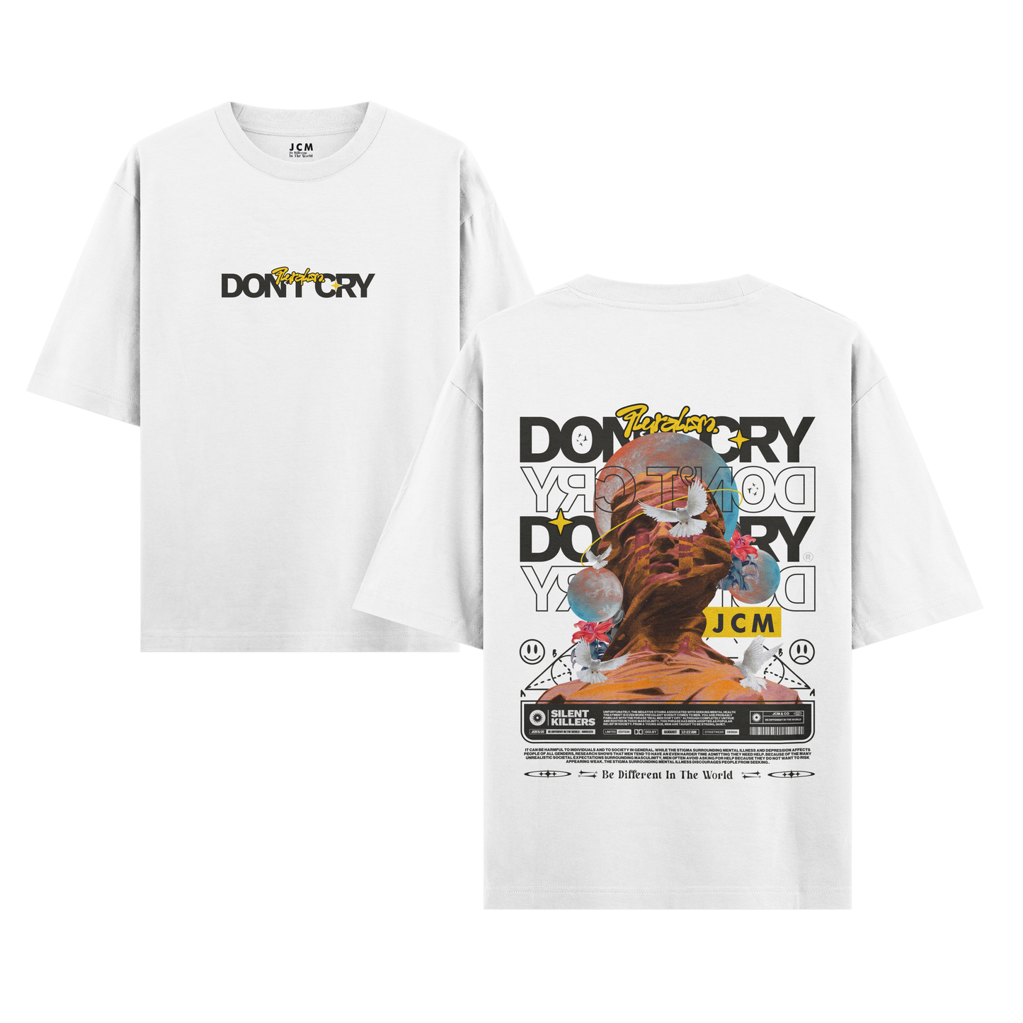 ππππ πππ - Dual Print Oversized T-shirt