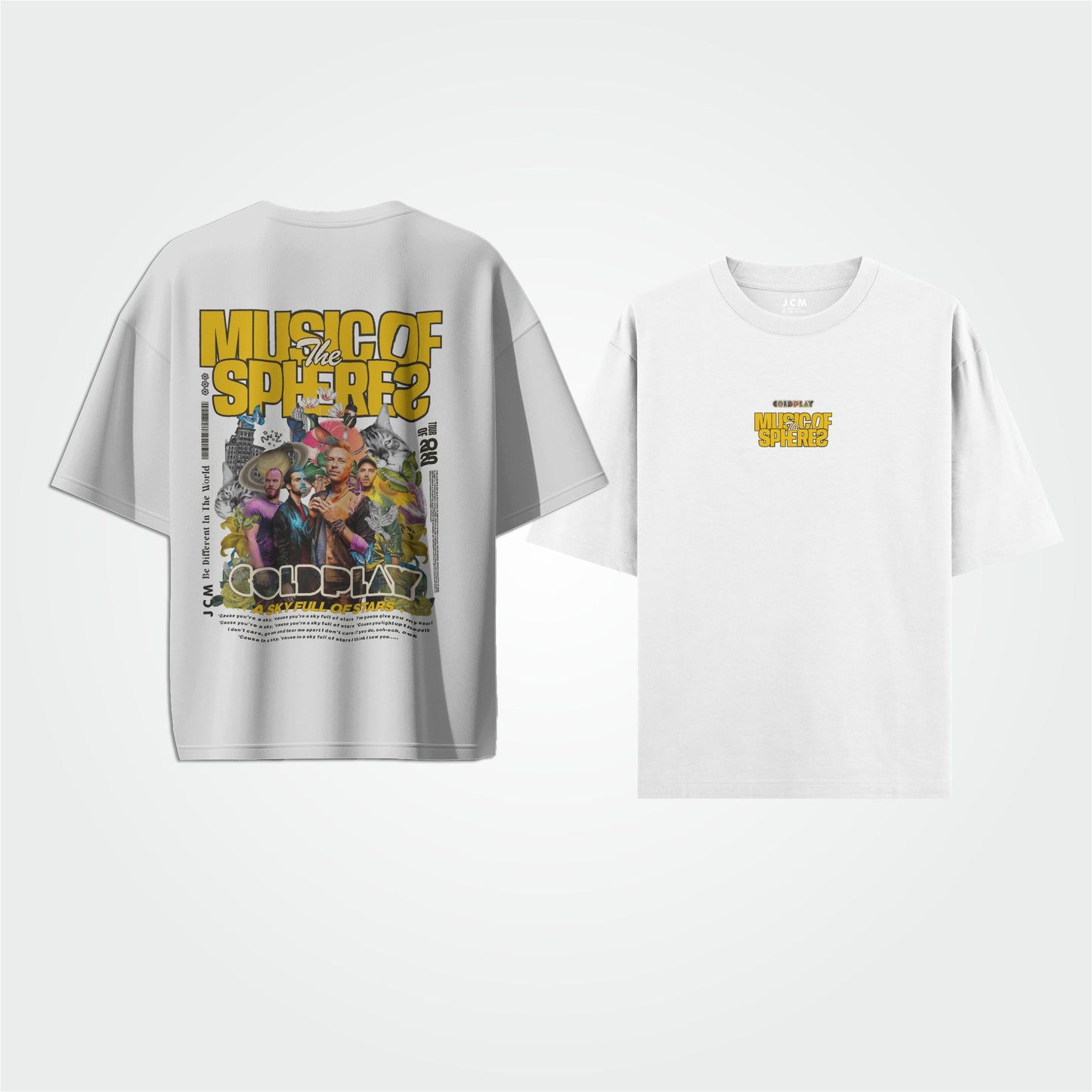 COLDPLAY - Dual Print Oversized T-shirt