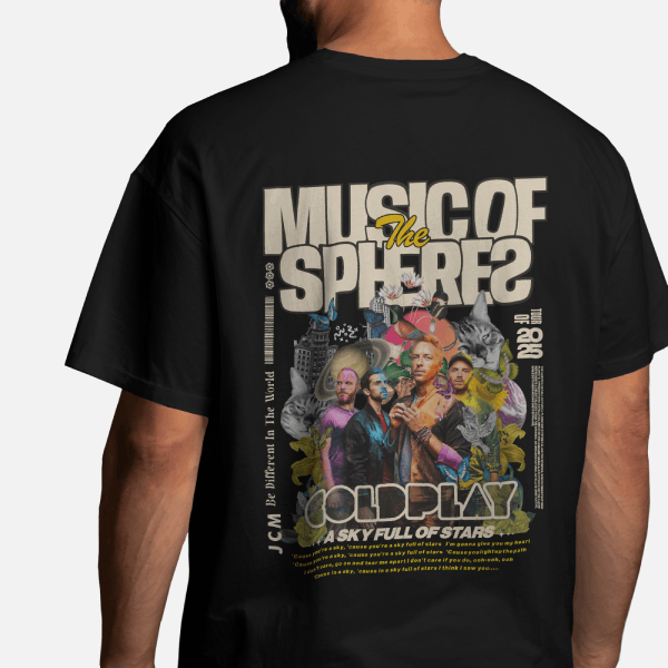 COLDPLAY - Dual Print Oversized T-shirt