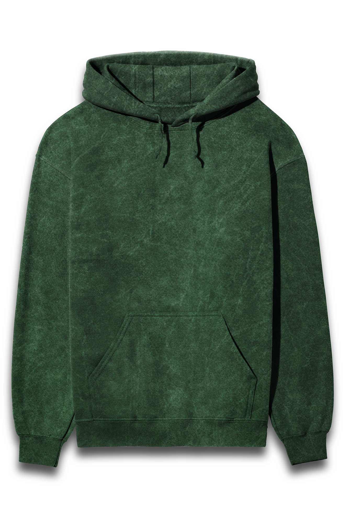 Acid-Washed Bottle Green Hoodie (Unisex)