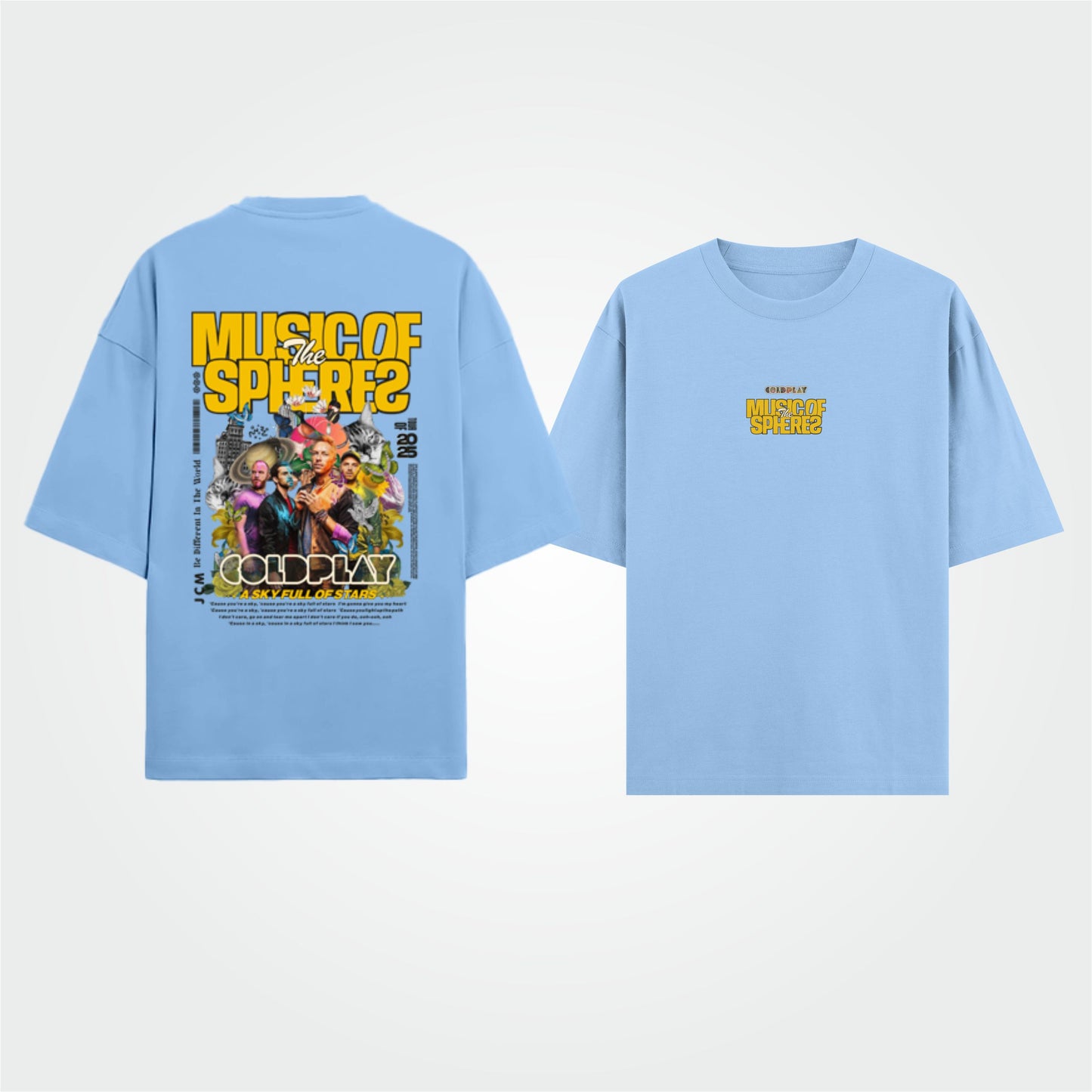 COLDPLAY - Dual Print Oversized T-shirt