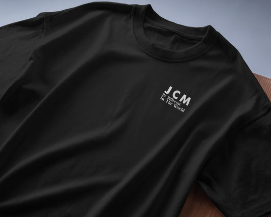 JCM SOLIDS Black Regular T-shirt