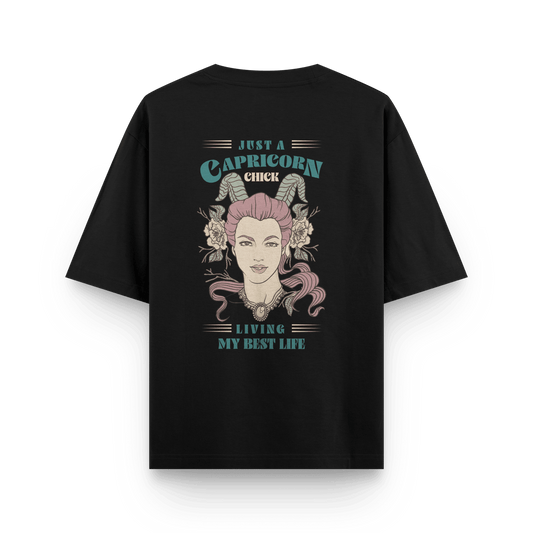 Capricorn Chick Oversized T-shirt