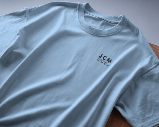 JCM SOLIDS Light Blue Regular T-shirt