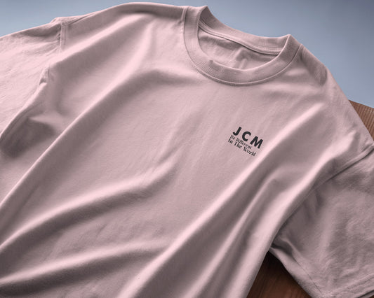 JCM SOLIDS Light Pink Regular T-shirt